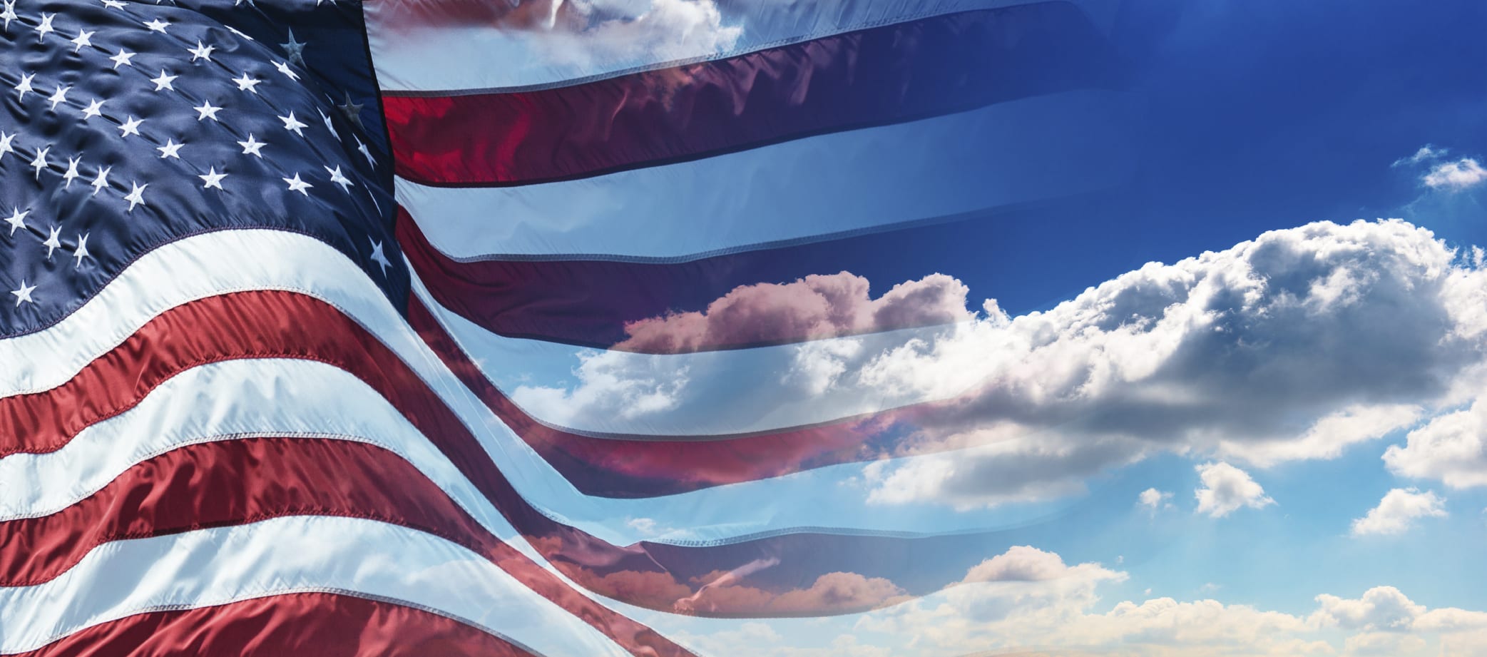 US Flag and sky_iStock photo - Bellingham Public Library