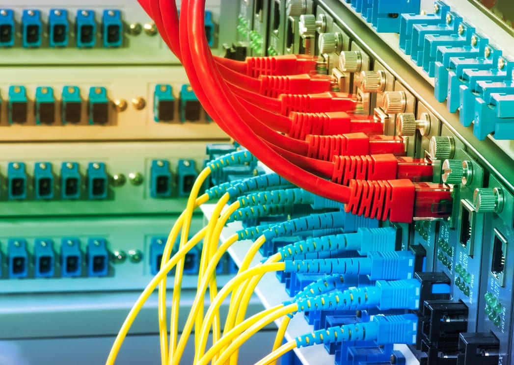 image showing colorful computer cables